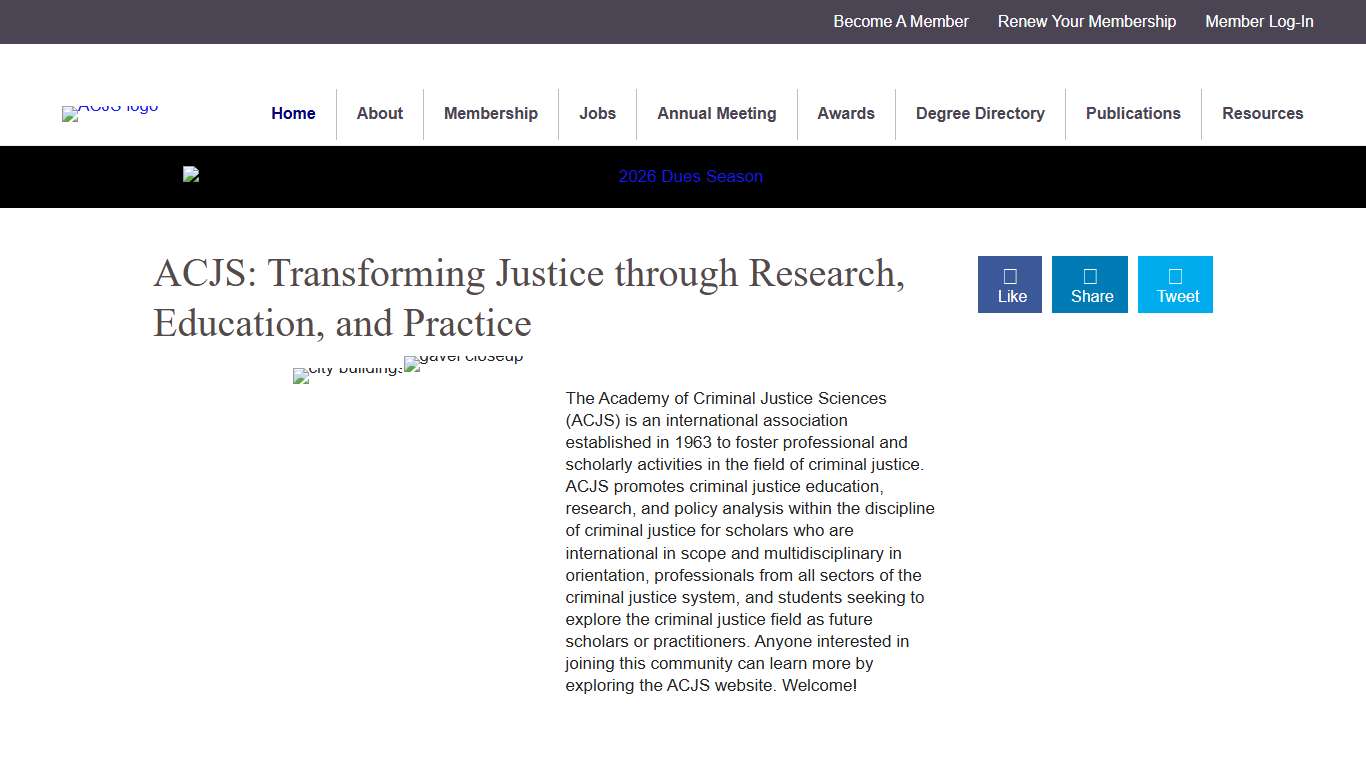 Home - Academy of Criminal Justice Sciences